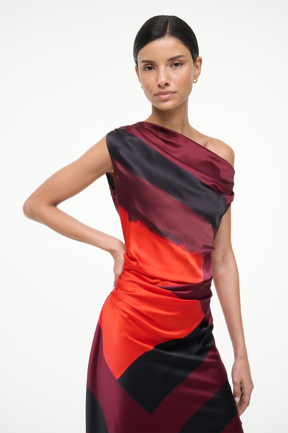 PHARE SILK DRESS RUBY PRISM - STAUD near me