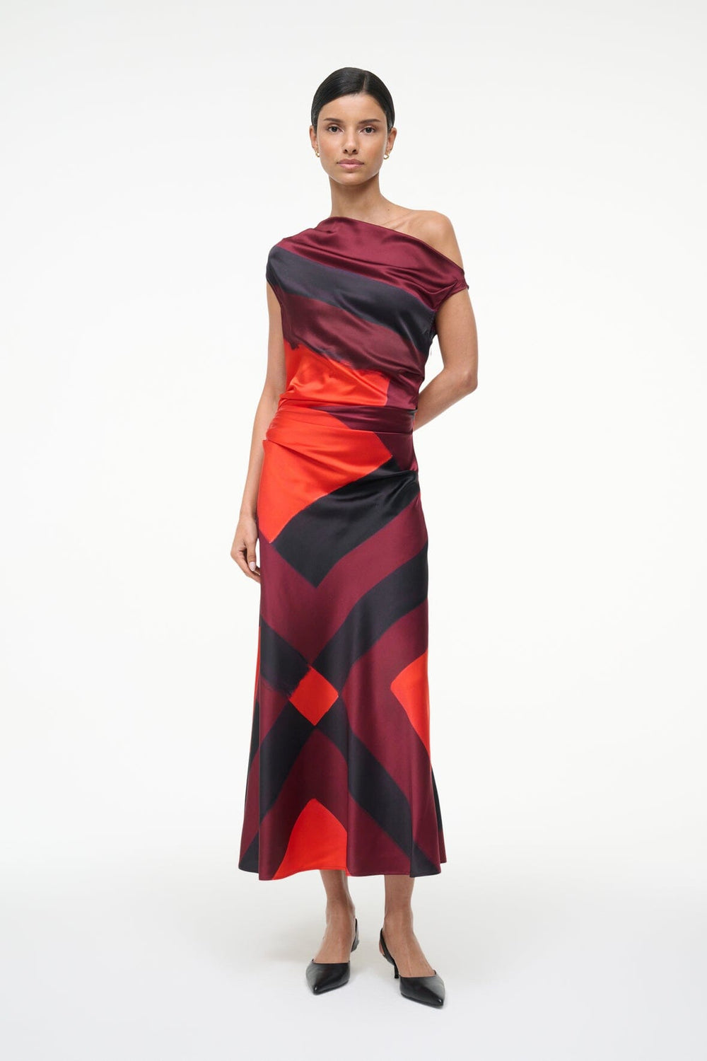 PHARE SILK DRESS RUBY PRISM - STAUD near me