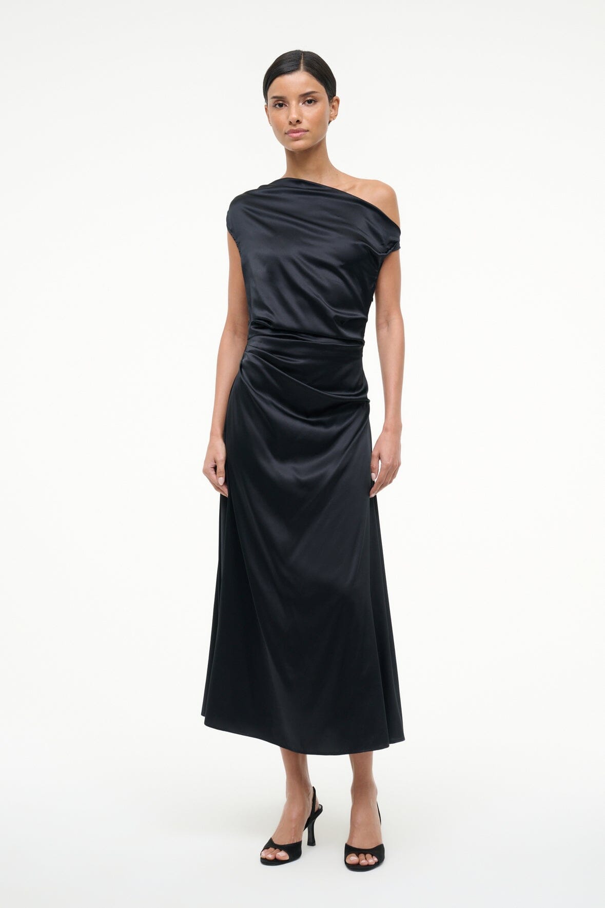 PHARE SILK DRESS BLACK - STAUD near me