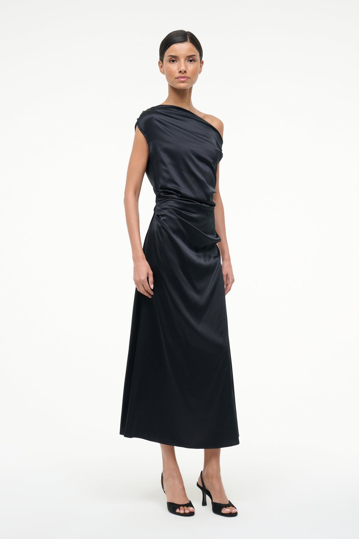PHARE SILK DRESS BLACK - STAUD near me