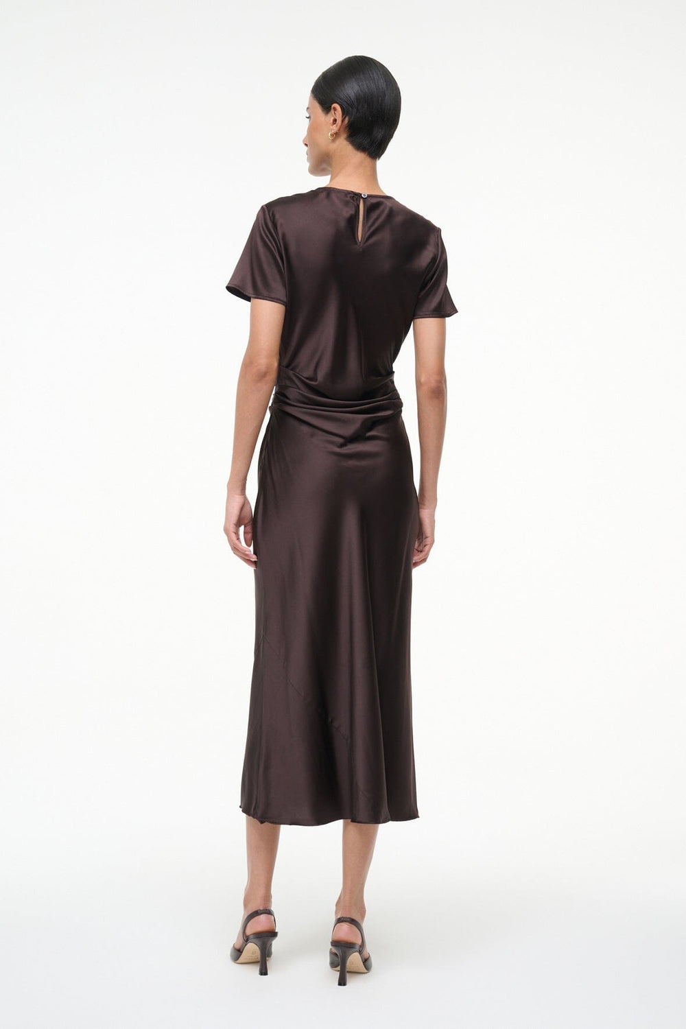 MARCEL SILK DRESS EARTH - STAUD near me