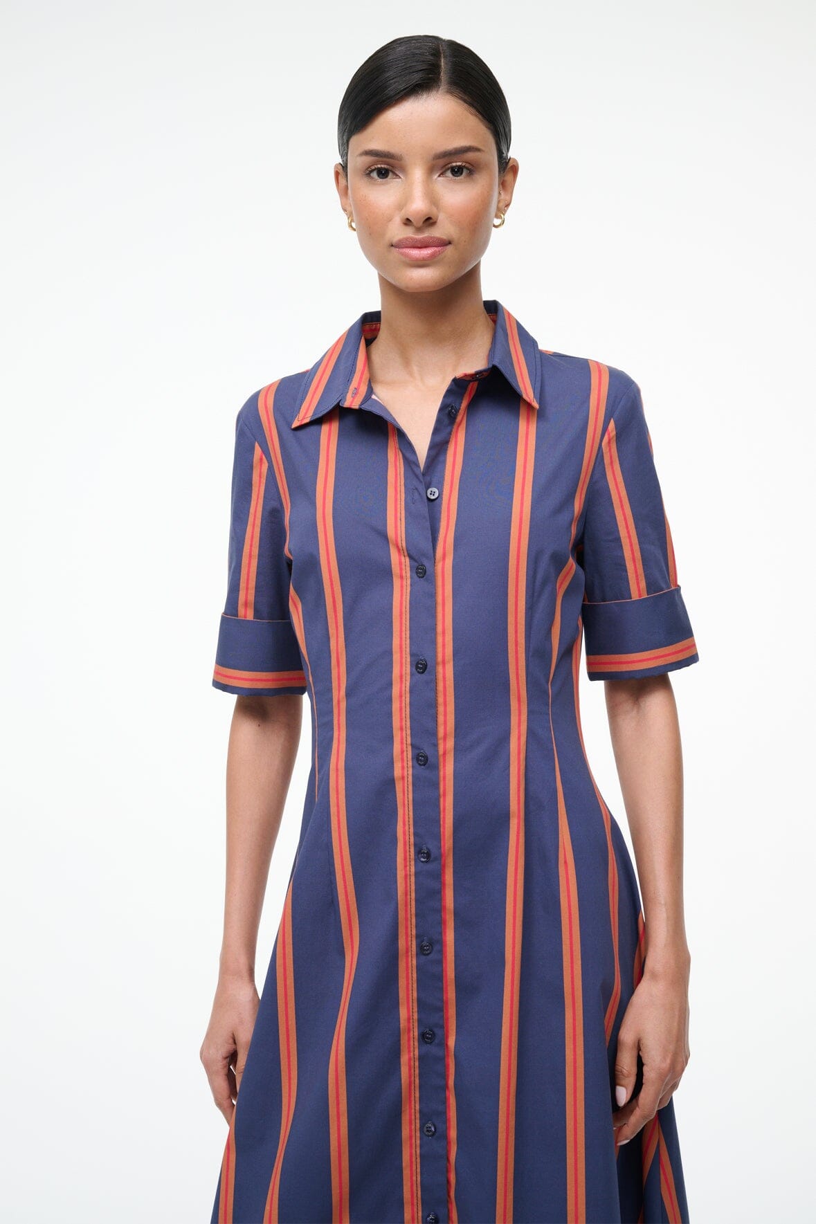 JOAN DRESS RAILROAD STRIPE - STAUD near me