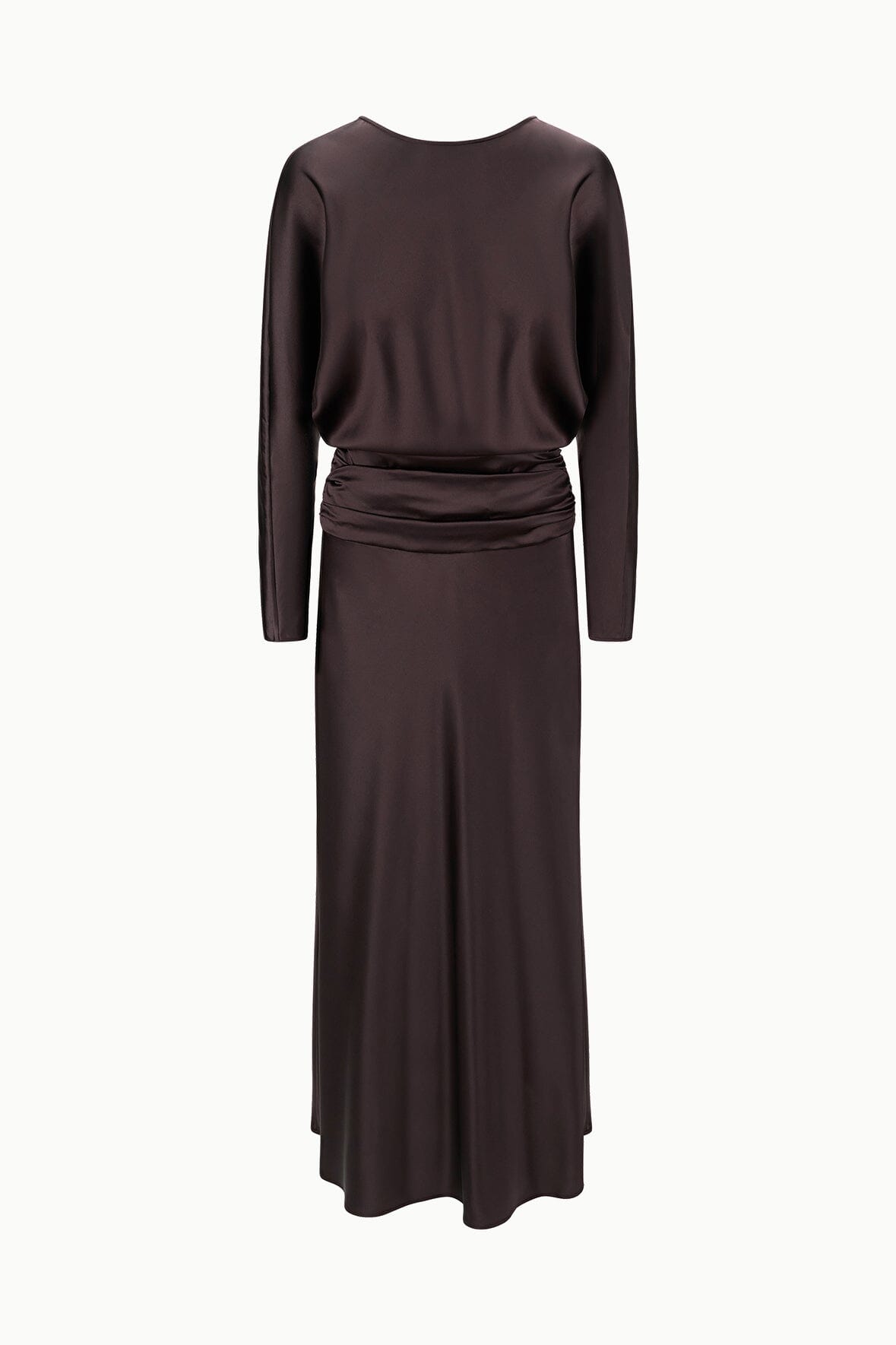 FREDA SILK DRESS EARTH - STAUD for sale