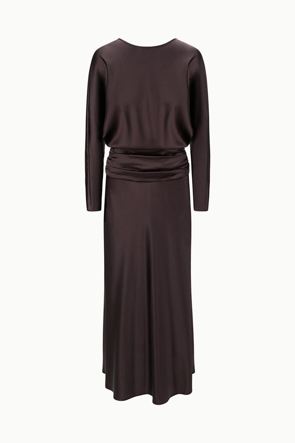 FREDA SILK DRESS EARTH - STAUD for sale