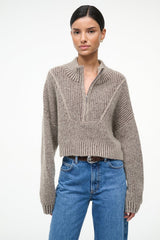 CROPPED HAMPTON SWEATER BISQUE - STAUD near me