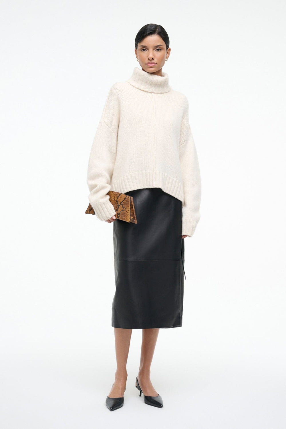 BETSY CASHMERE SWEATER IVORY - STAUD online