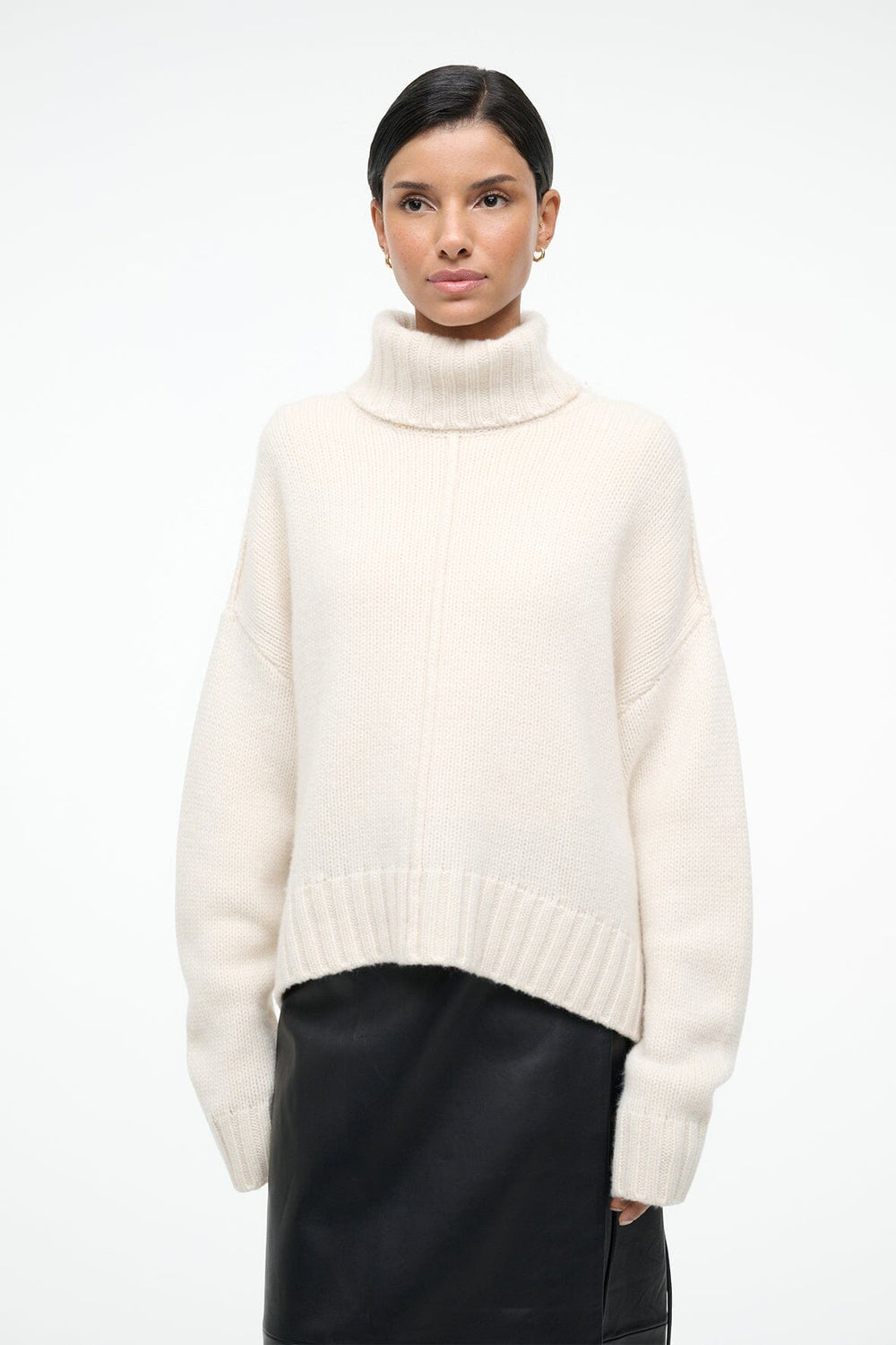 BETSY CASHMERE SWEATER IVORY - STAUD online