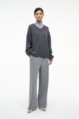DORIS CASHMERE SWEATER CHARCOAL - STAUD sale