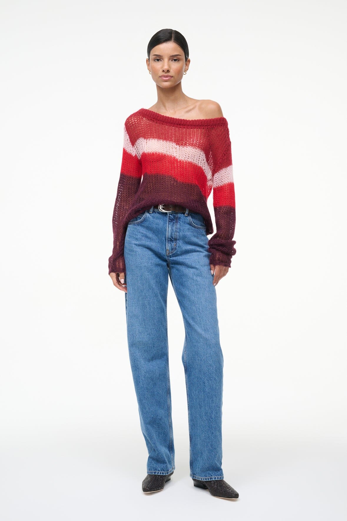 TESSA SWEATER SYRAH MULTI - STAUD outlet