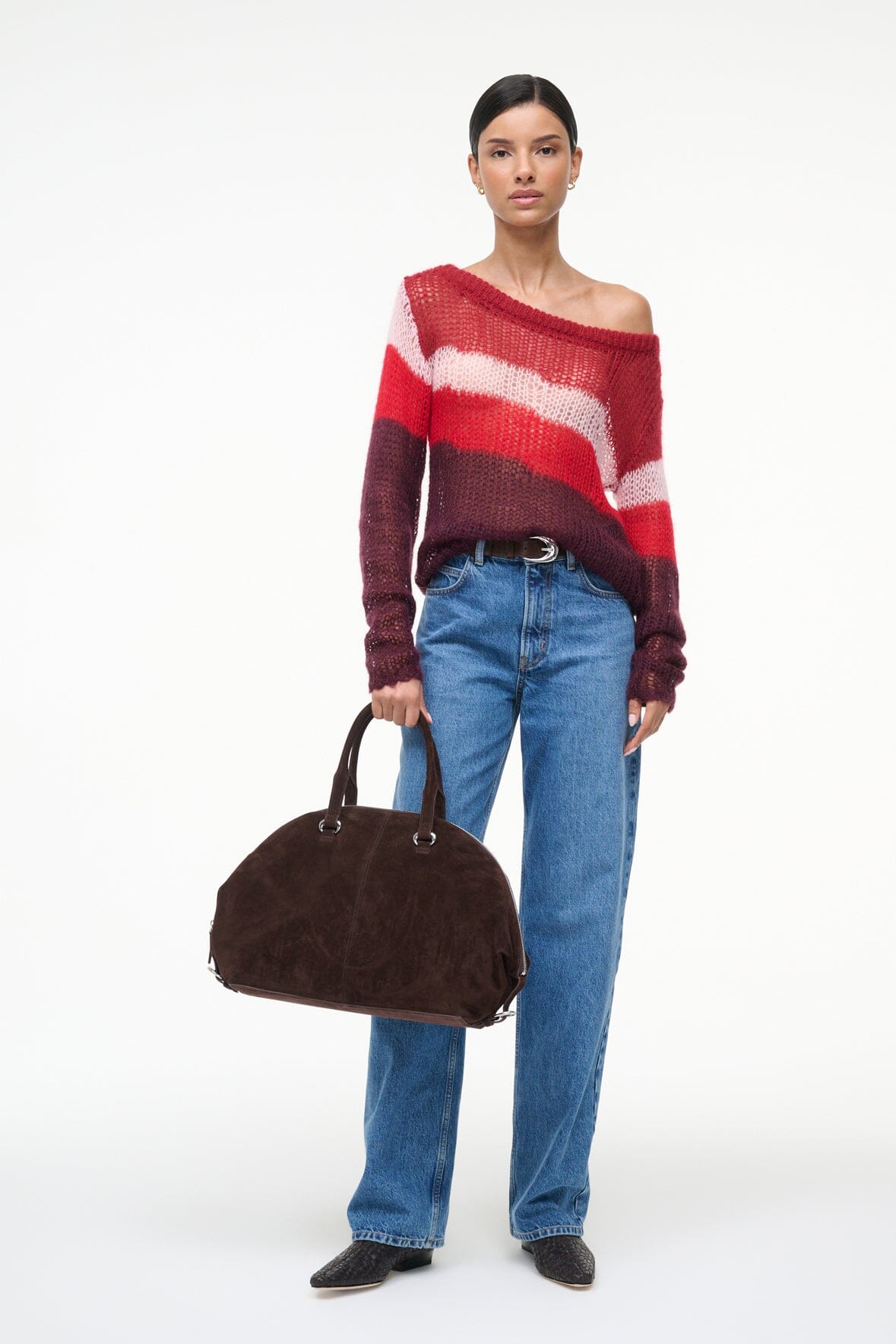 TESSA SWEATER SYRAH MULTI - STAUD outlet