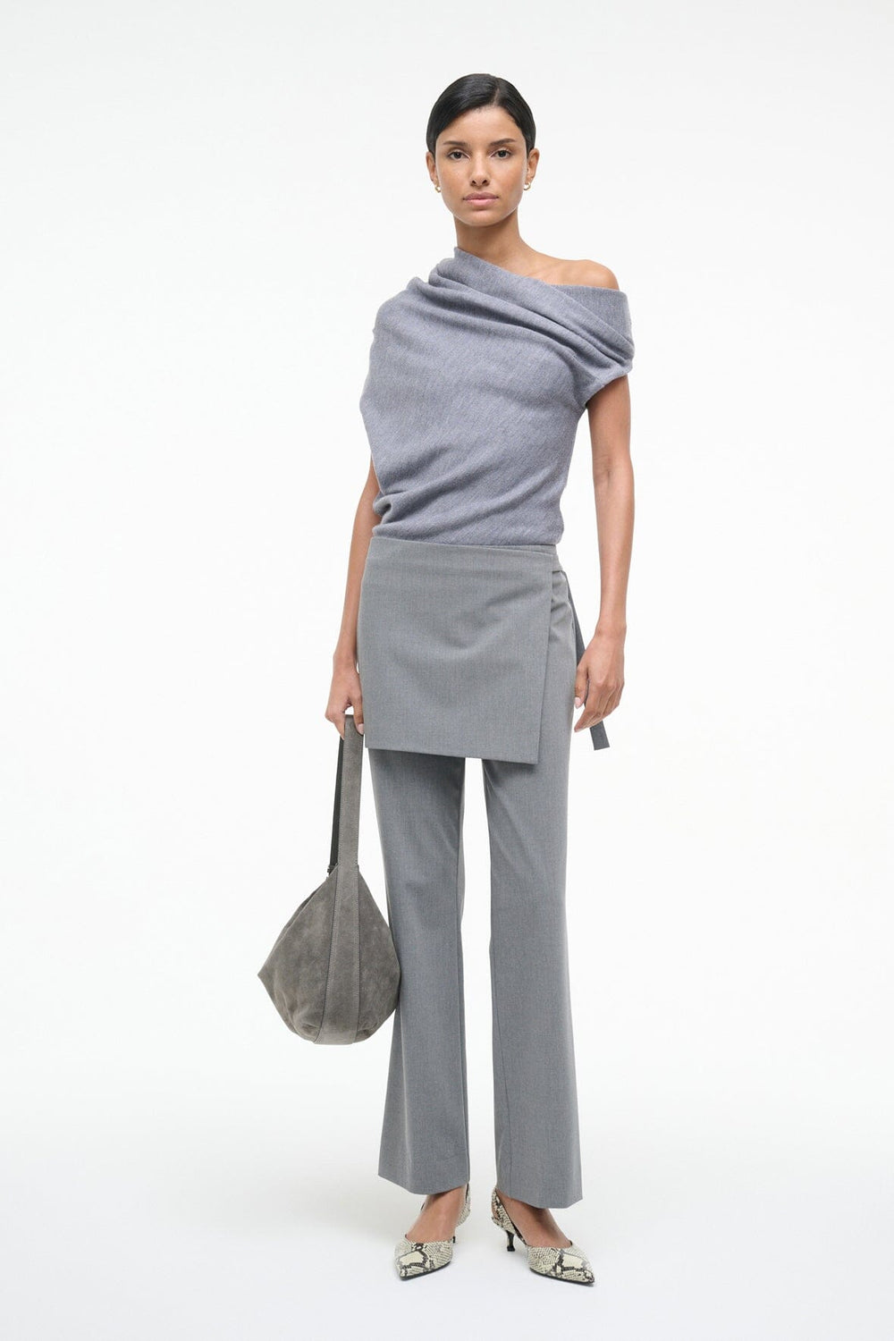 MABEL SWEATER HEATHER GREY - STAUD sale