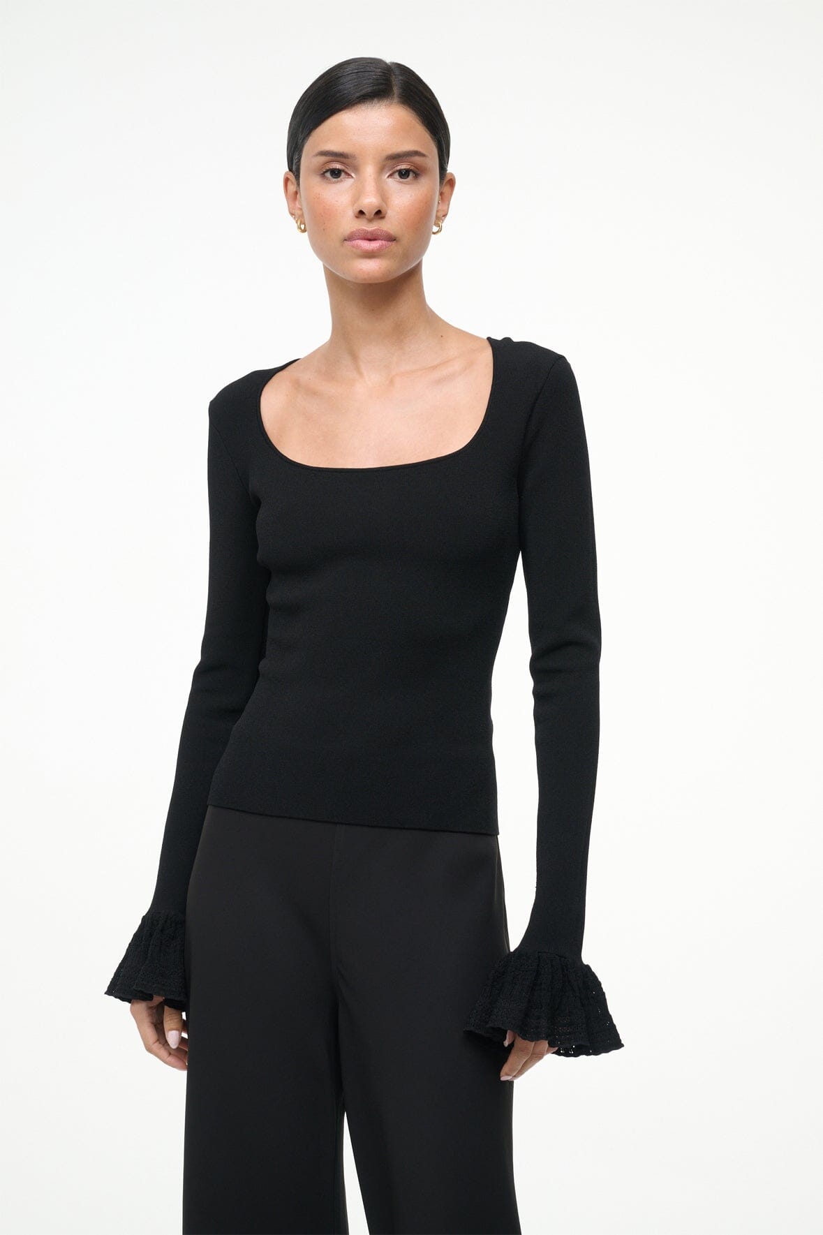 SHELLEY TOP BLACK - STAUD US