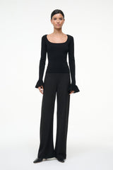 SHELLEY TOP BLACK - STAUD US