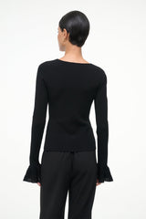 SHELLEY TOP BLACK - STAUD US