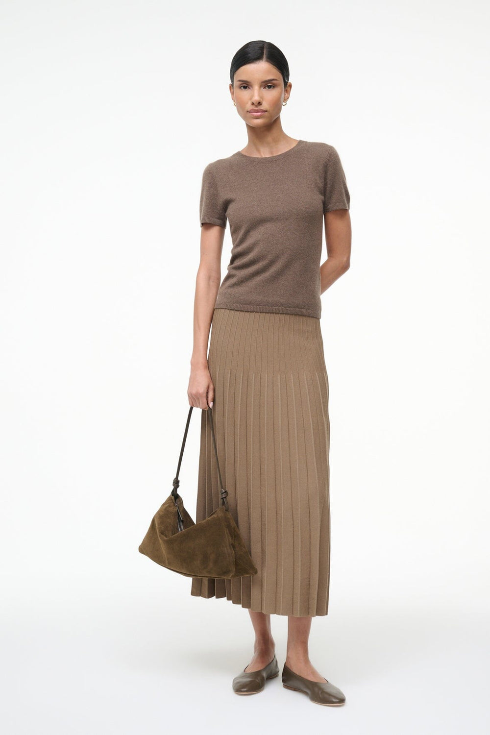 EASY CASHMERE TEE TRUFFLE - STAUD US