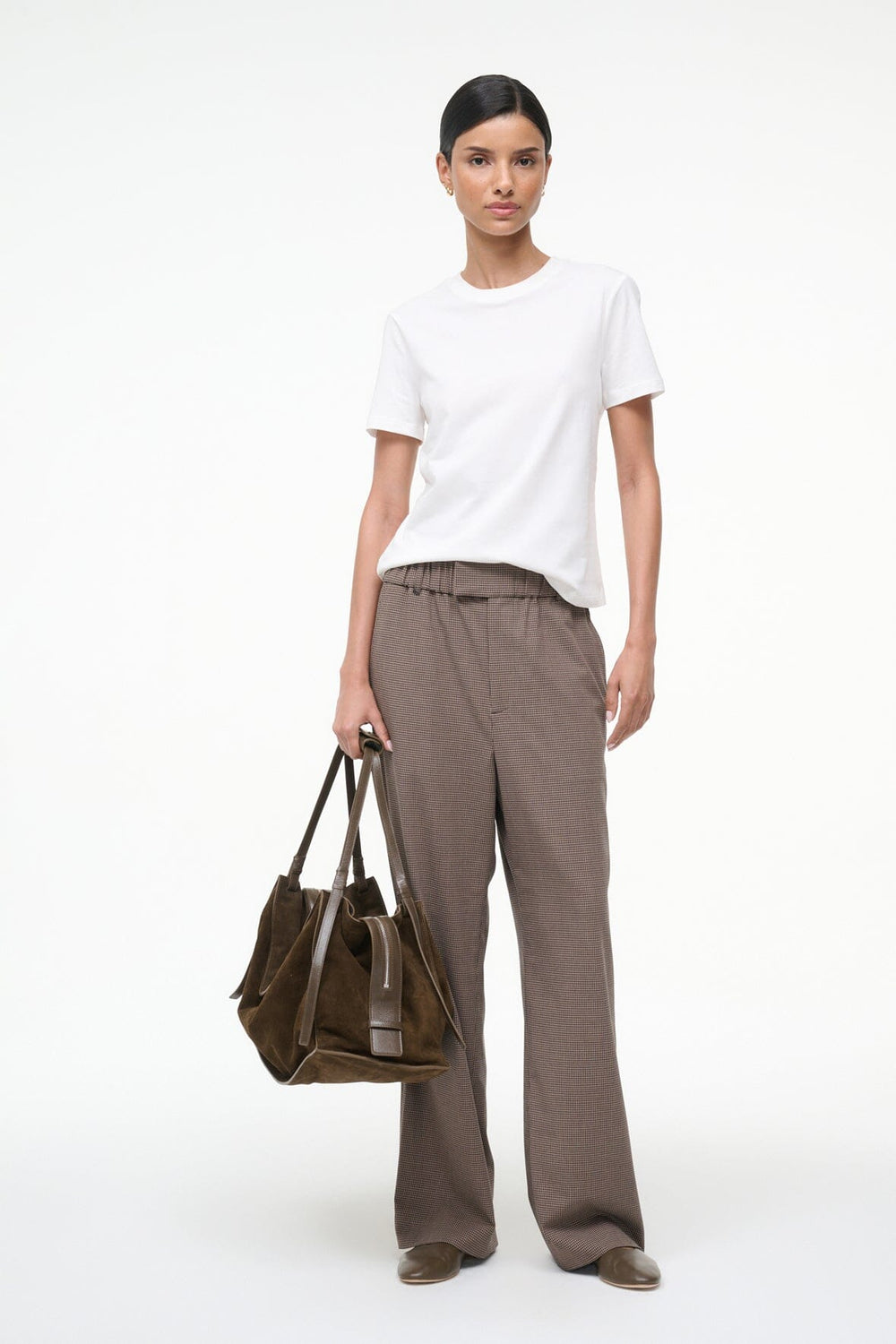 JEROME PANT HOUNDSTOOTH - STAUD outlet