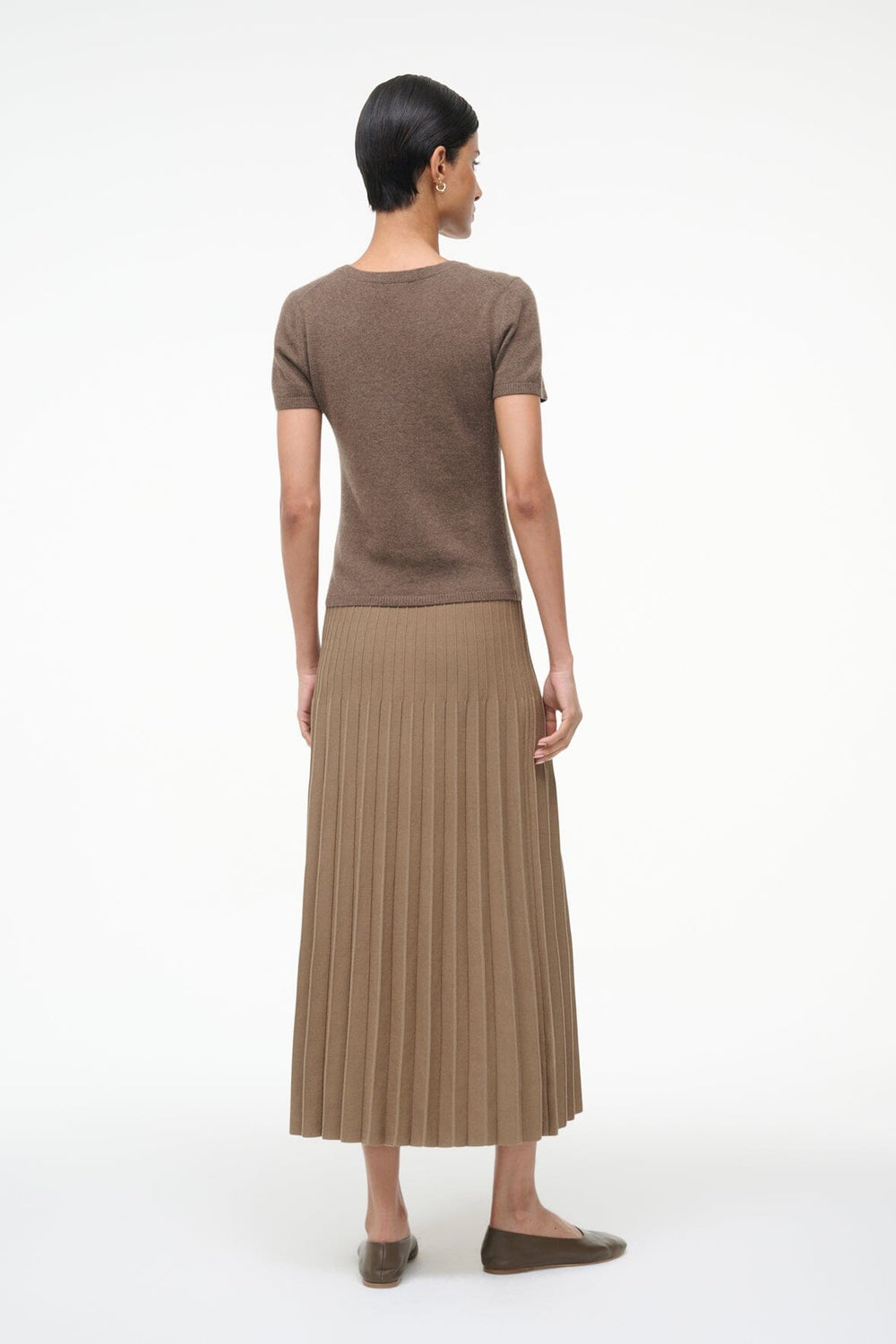 LENA SKIRT TAUPE - STAUD sale