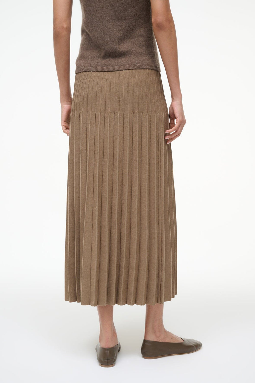 LENA SKIRT TAUPE - STAUD sale