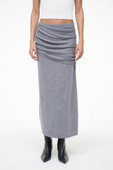 WILMA SKIRT HEATHER GREY - STAUD online