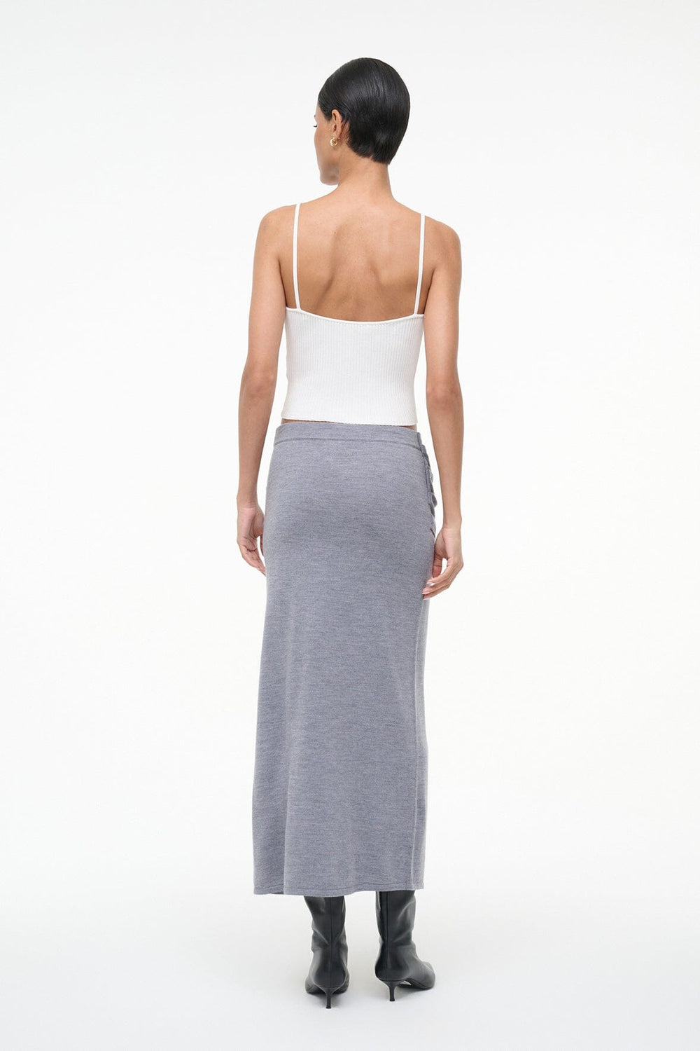 WILMA SKIRT HEATHER GREY - STAUD online