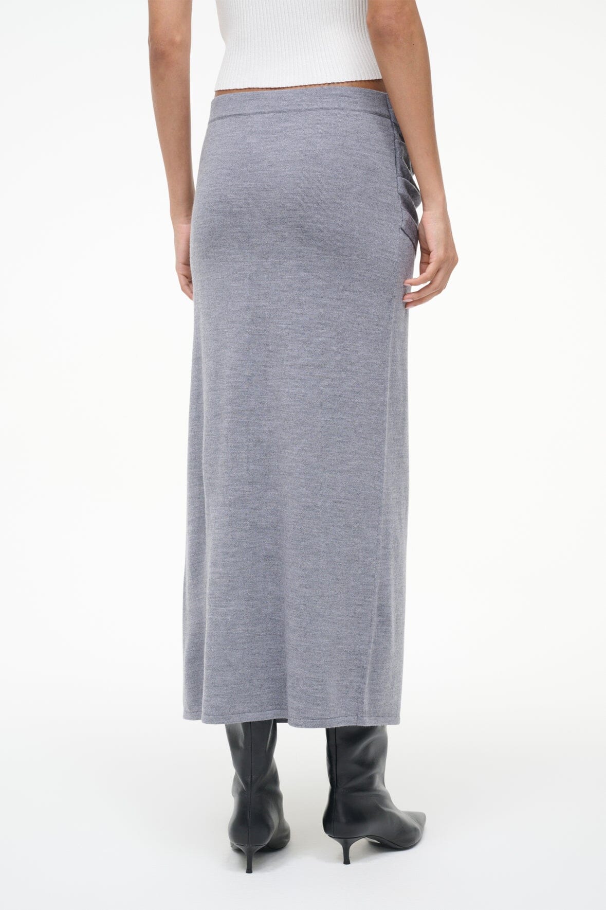 WILMA SKIRT HEATHER GREY - STAUD online
