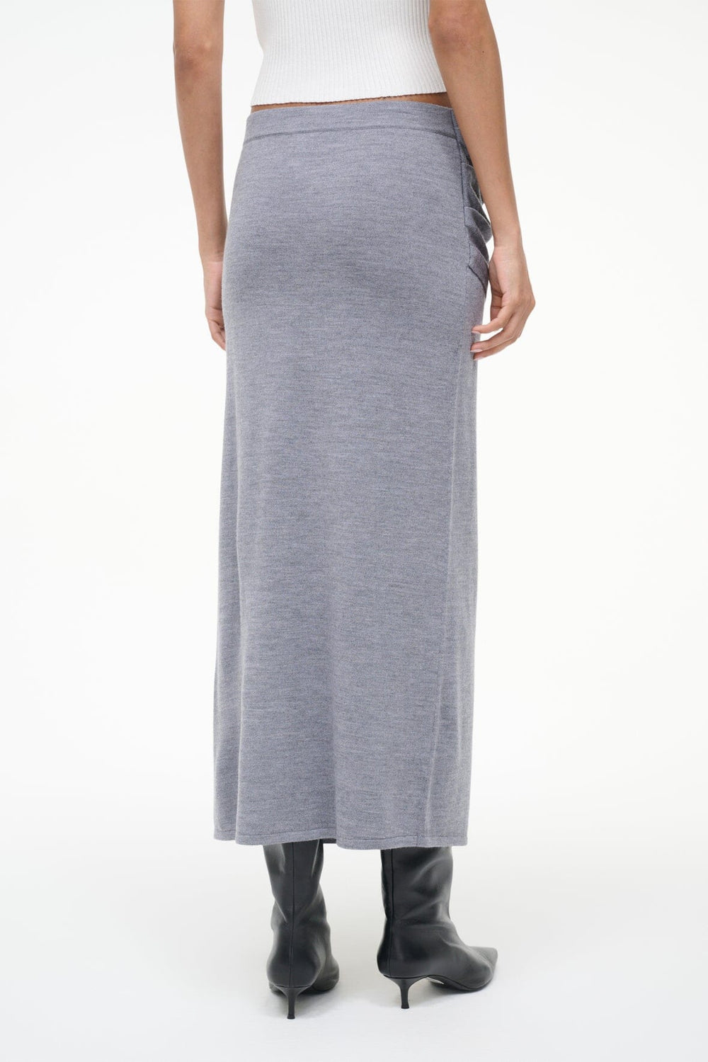 WILMA SKIRT HEATHER GREY - STAUD online