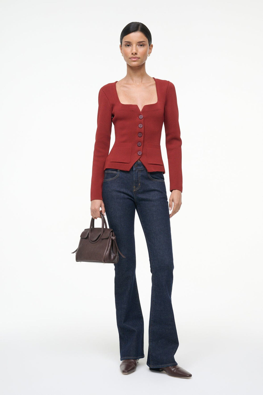 RACHELA TOP SANGRIA - STAUD outlet