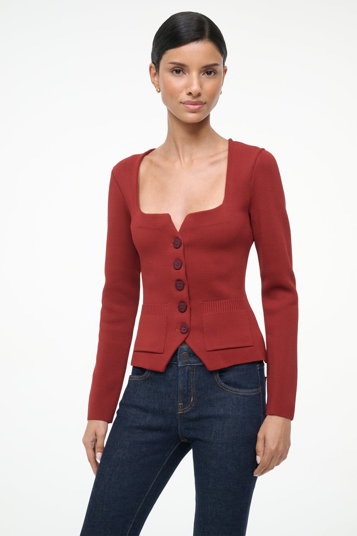 RACHELA TOP SANGRIA - STAUD outlet