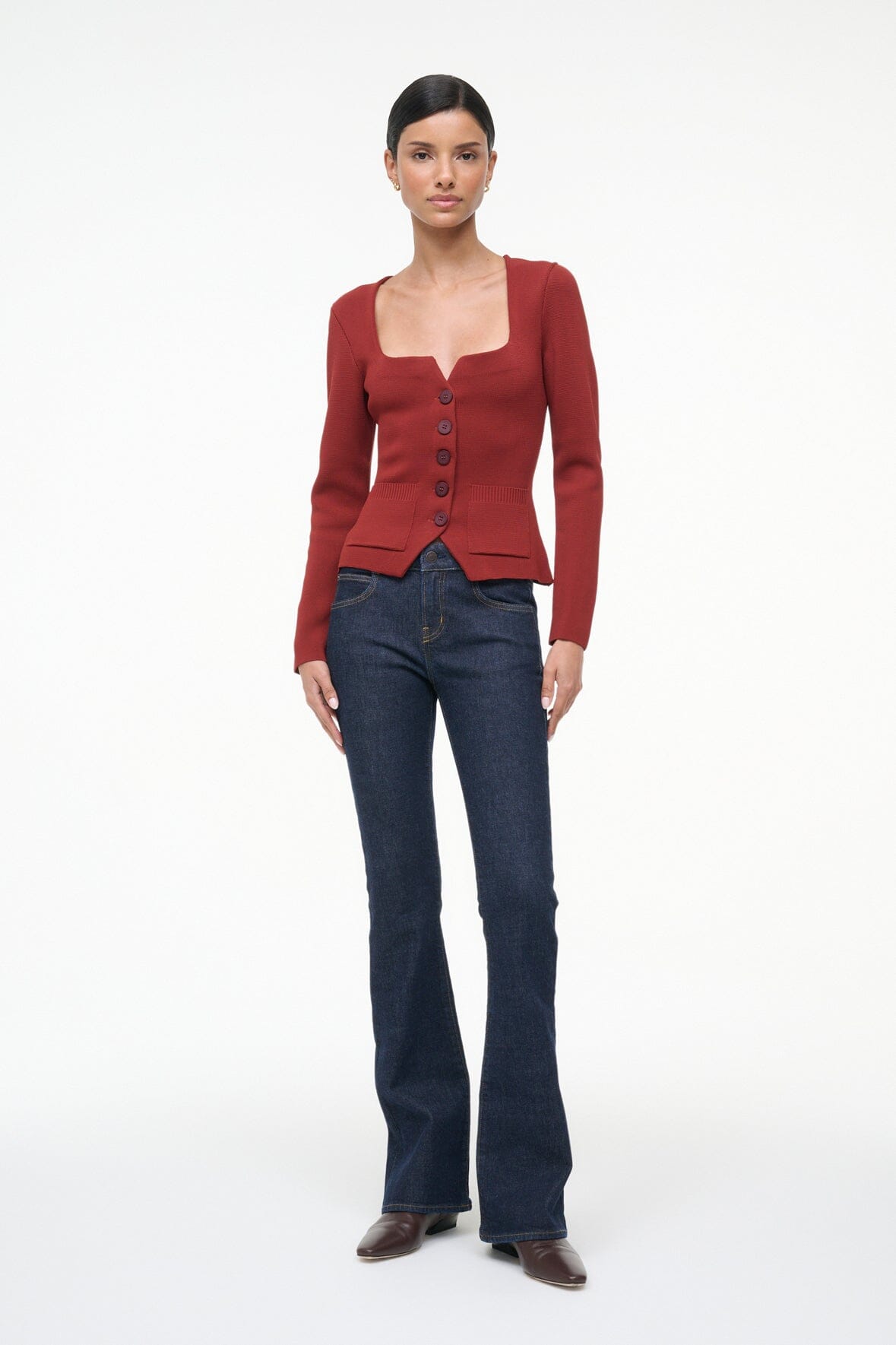 RACHELA TOP SANGRIA - STAUD outlet