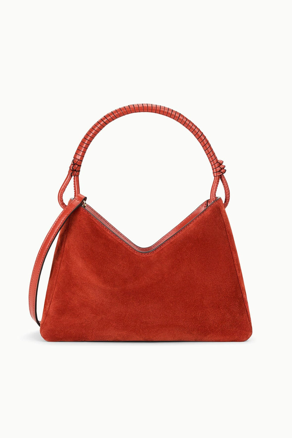 VALERIE SHOULDER BAG AUBURN SUEDE - STAUD for sale