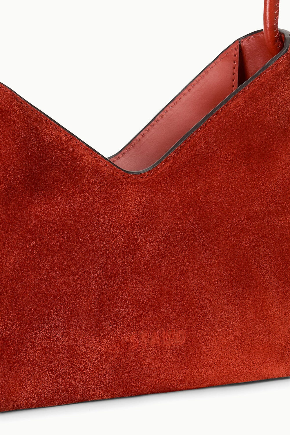 VALERIE SHOULDER BAG AUBURN SUEDE - STAUD for sale