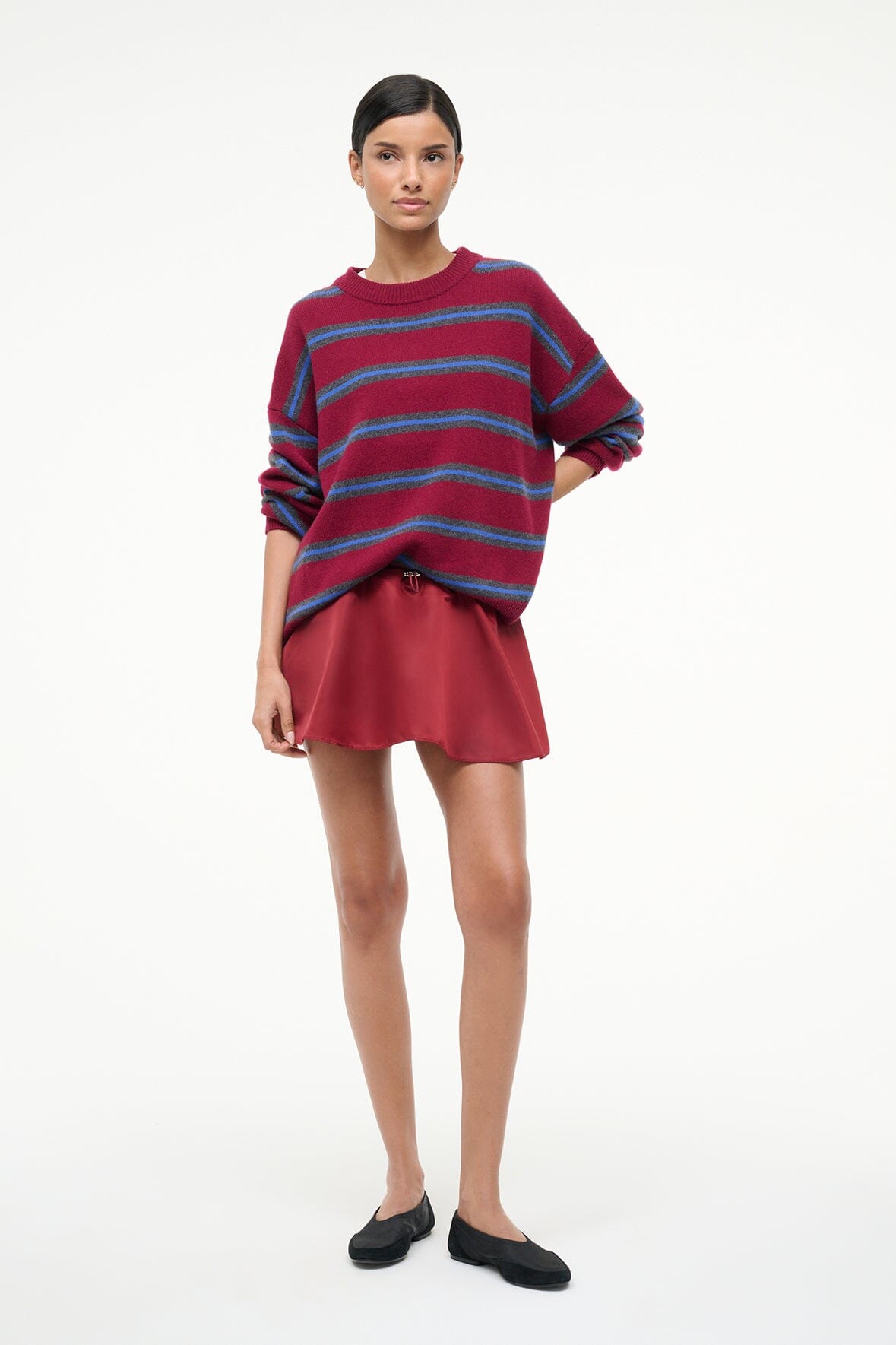 SOSA SKIRT DEEP RED - STAUD online