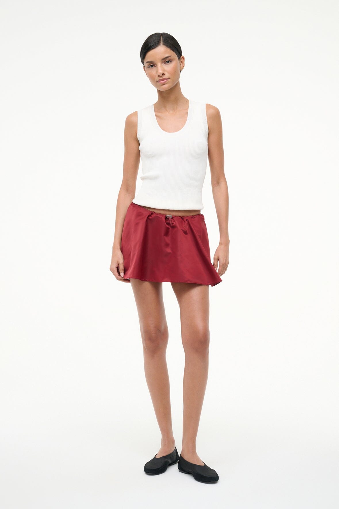 SOSA SKIRT DEEP RED - STAUD online