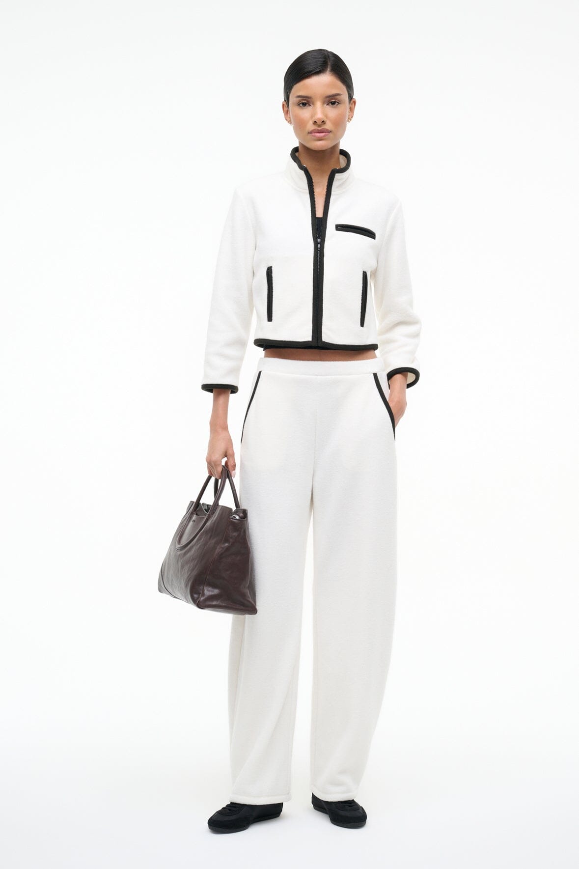 JETER JACKET IVORY BLACK - STAUD near me