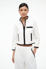 JETER JACKET IVORY BLACK - STAUD near me