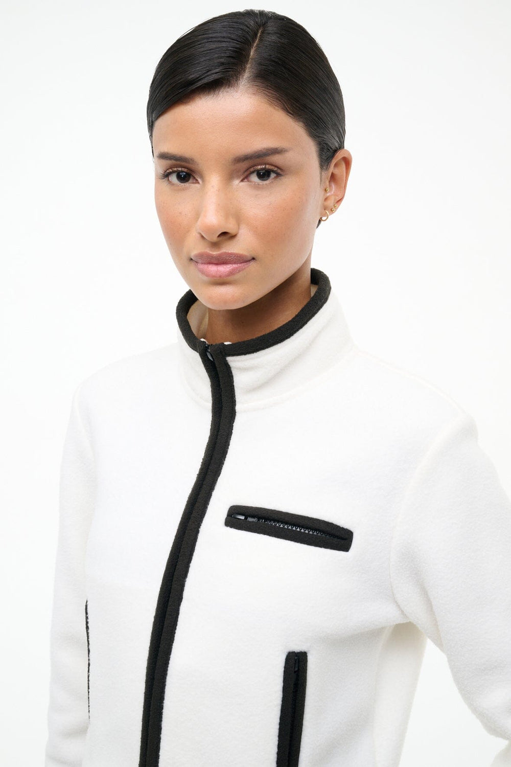 JETER JACKET IVORY BLACK - STAUD near me