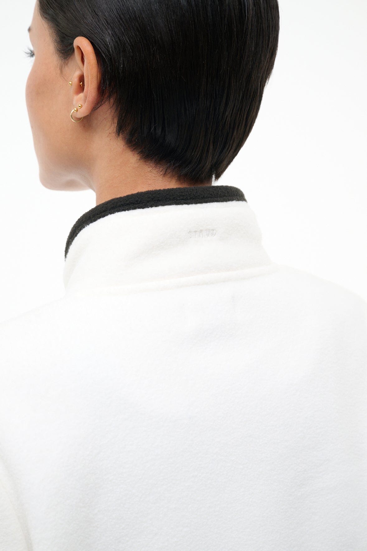 JETER JACKET IVORY BLACK - STAUD near me