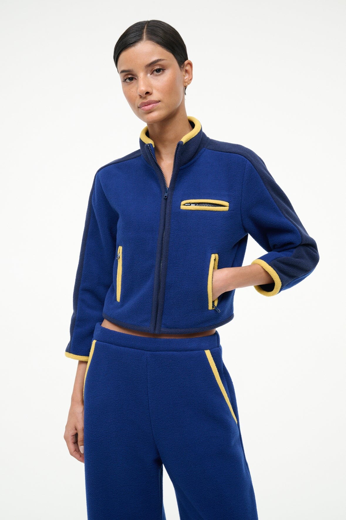 JETER JACKET ROYAL CHARTREUSE - STAUD US
