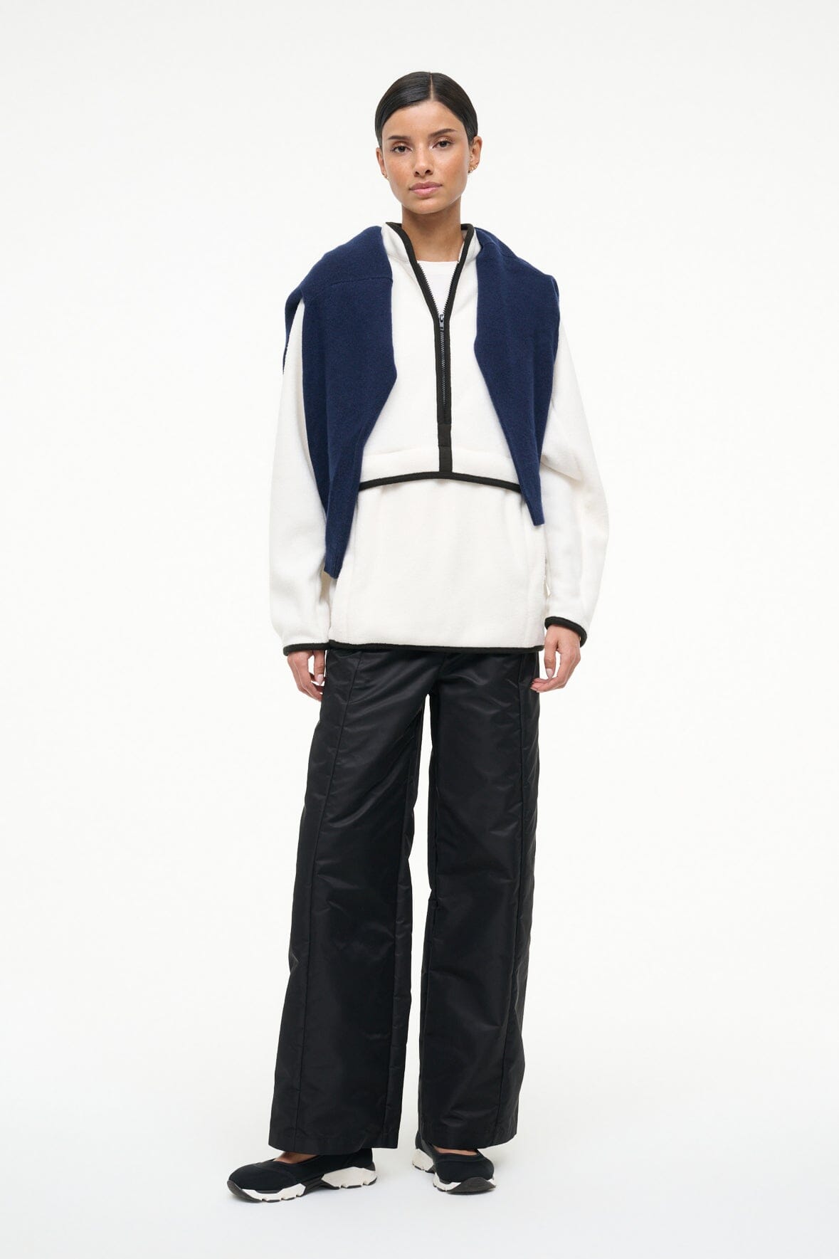 GRAF PULLOVER IVORY BLACK - STAUD online
