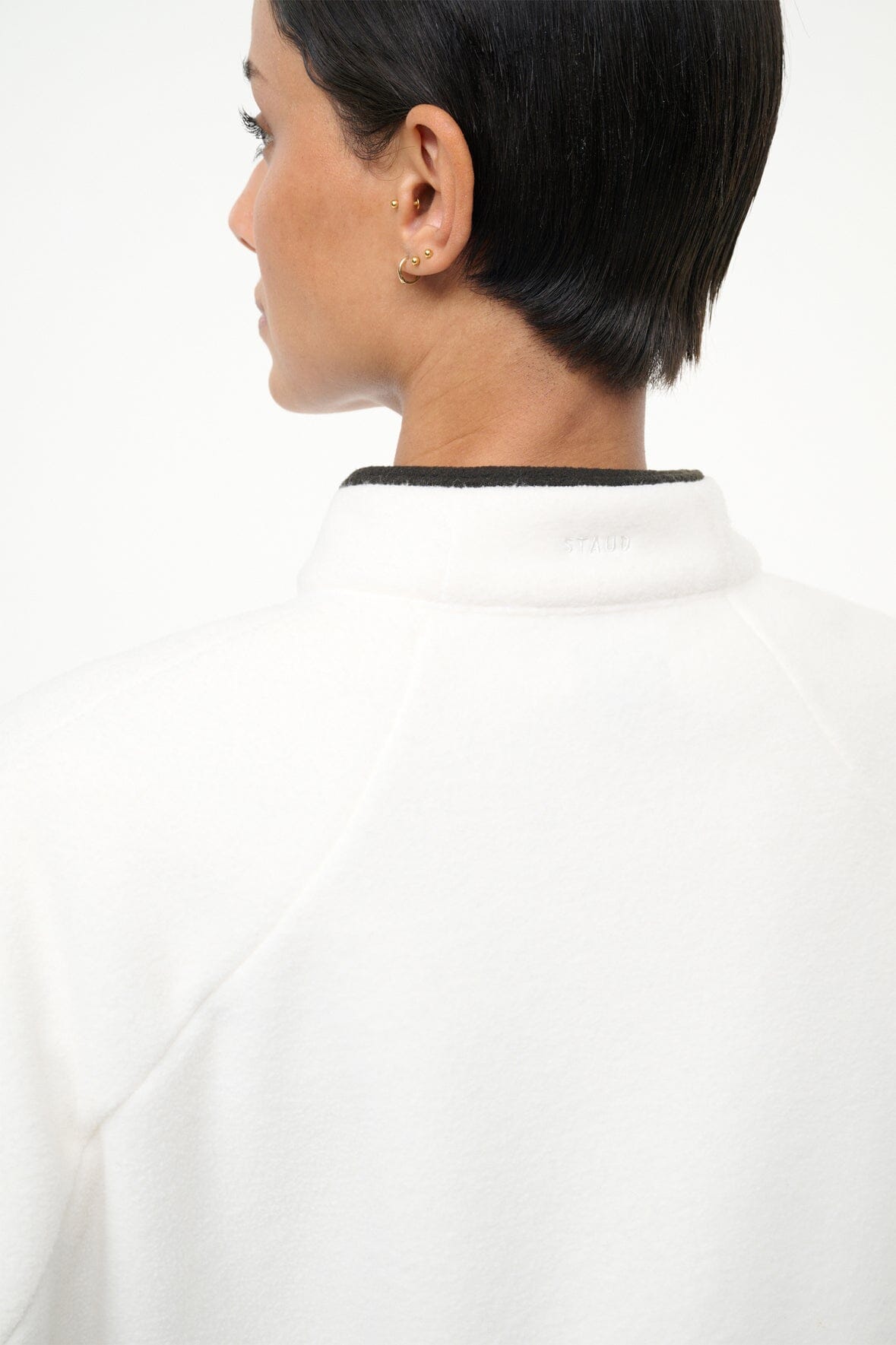 GRAF PULLOVER IVORY BLACK - STAUD online
