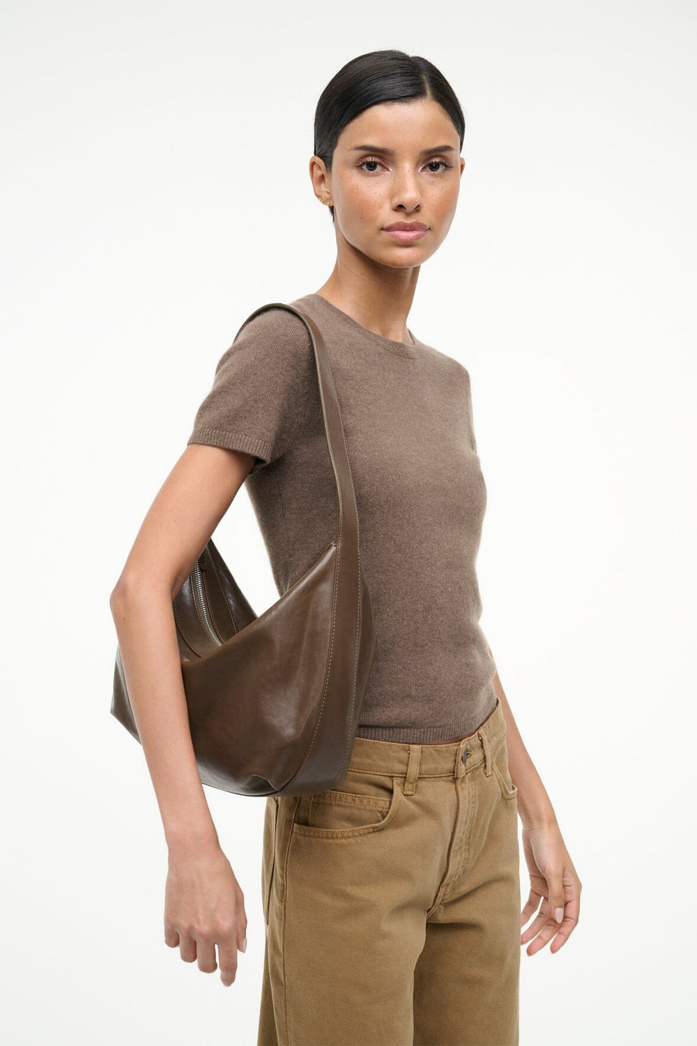 LARGE DEMY SHOULDER BAG TRUFFLE - STAUD near me