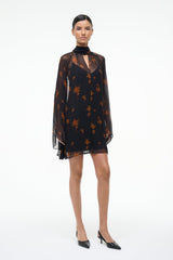 ESTHER MINI DRESS AUTUMN NIGHT - STAUD US