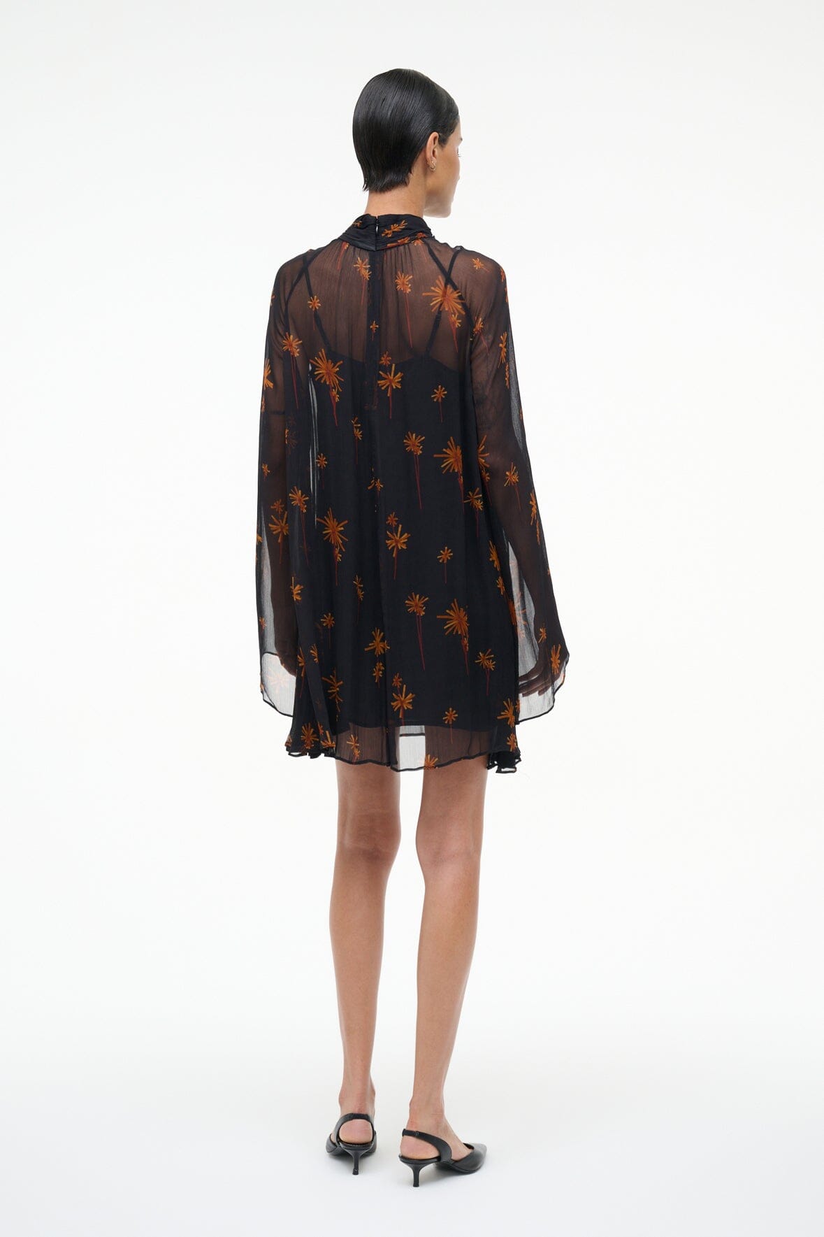 ESTHER MINI DRESS AUTUMN NIGHT - STAUD US