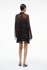 ESTHER MINI DRESS AUTUMN NIGHT - STAUD US