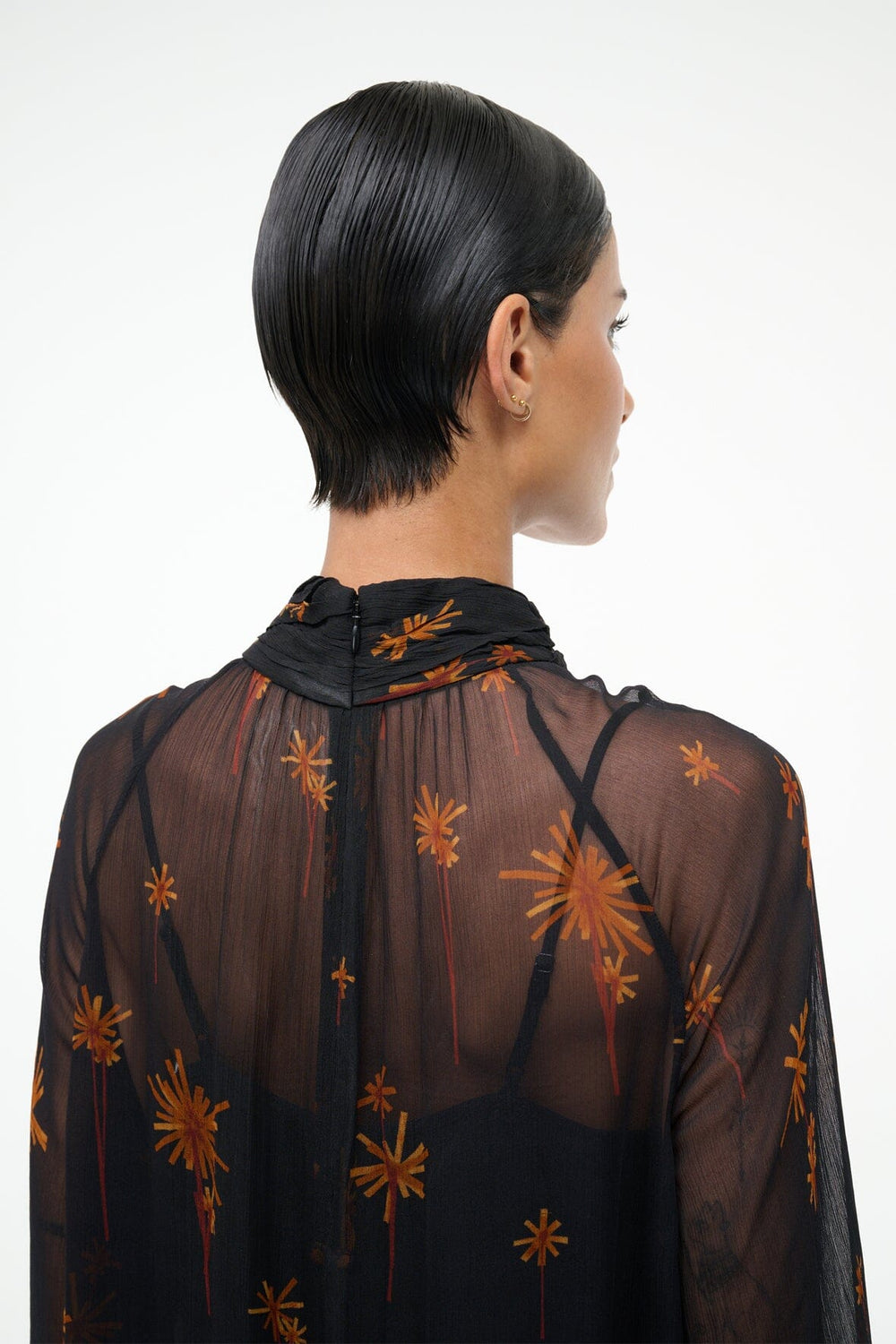 ESTHER MINI DRESS AUTUMN NIGHT - STAUD US