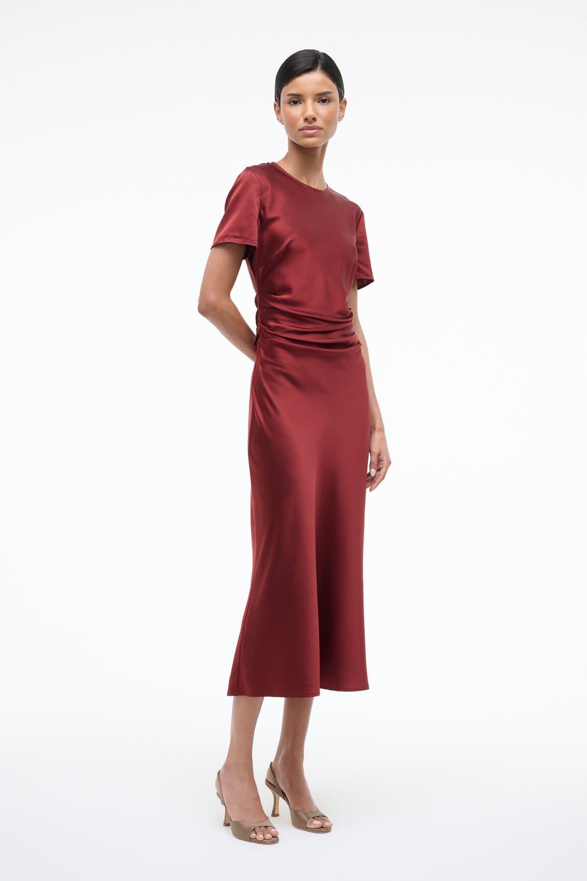 MARCEL SILK DRESS SANGRIA - STAUD near me