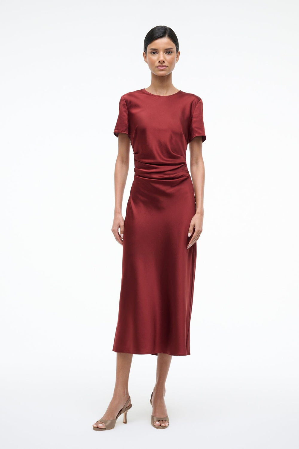 MARCEL SILK DRESS SANGRIA - STAUD near me