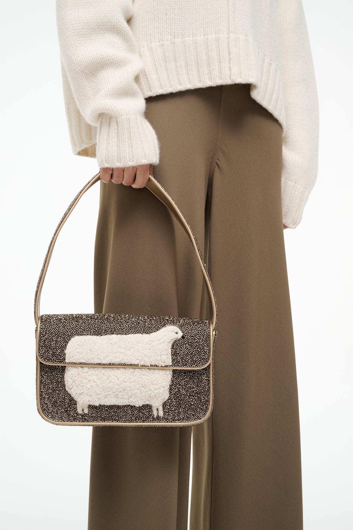 TOMMY BEADED BAG DOLLY - STAUD for sale