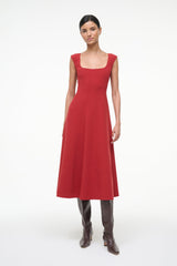 CHARLOTTE DRESS ROUGE - STAUD for sale