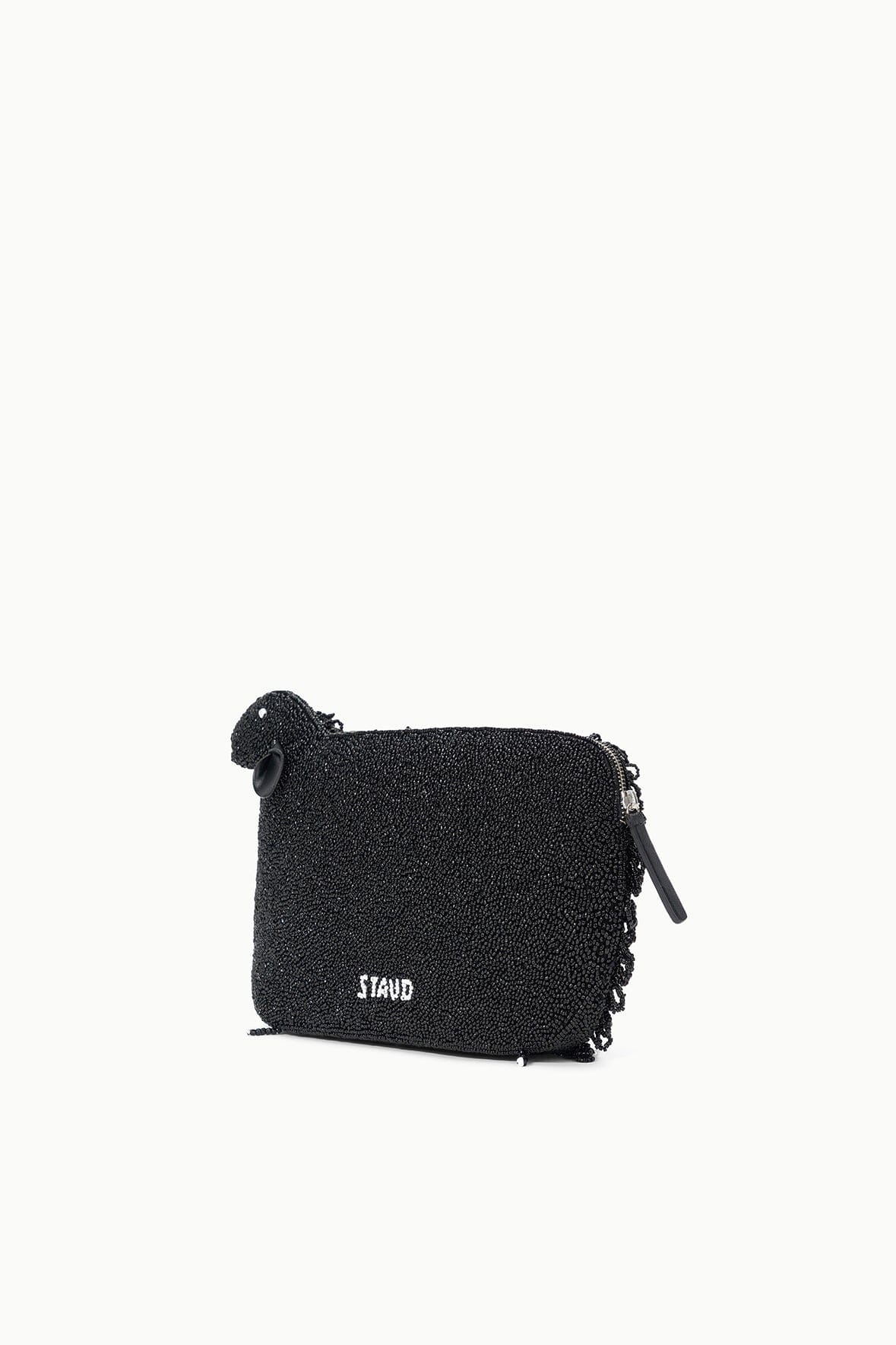 DOLLY BEADED CLUTCH BLACK - STAUD sale